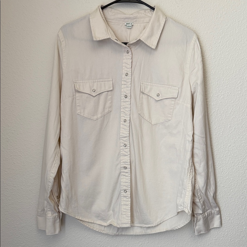 Aerie Snap Button Down Shirt